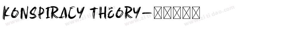 Konspiracy Theory字体转换